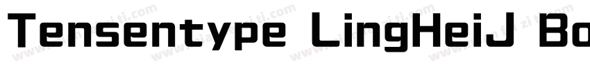 Tensentype LingHeiJ Bold字体转换